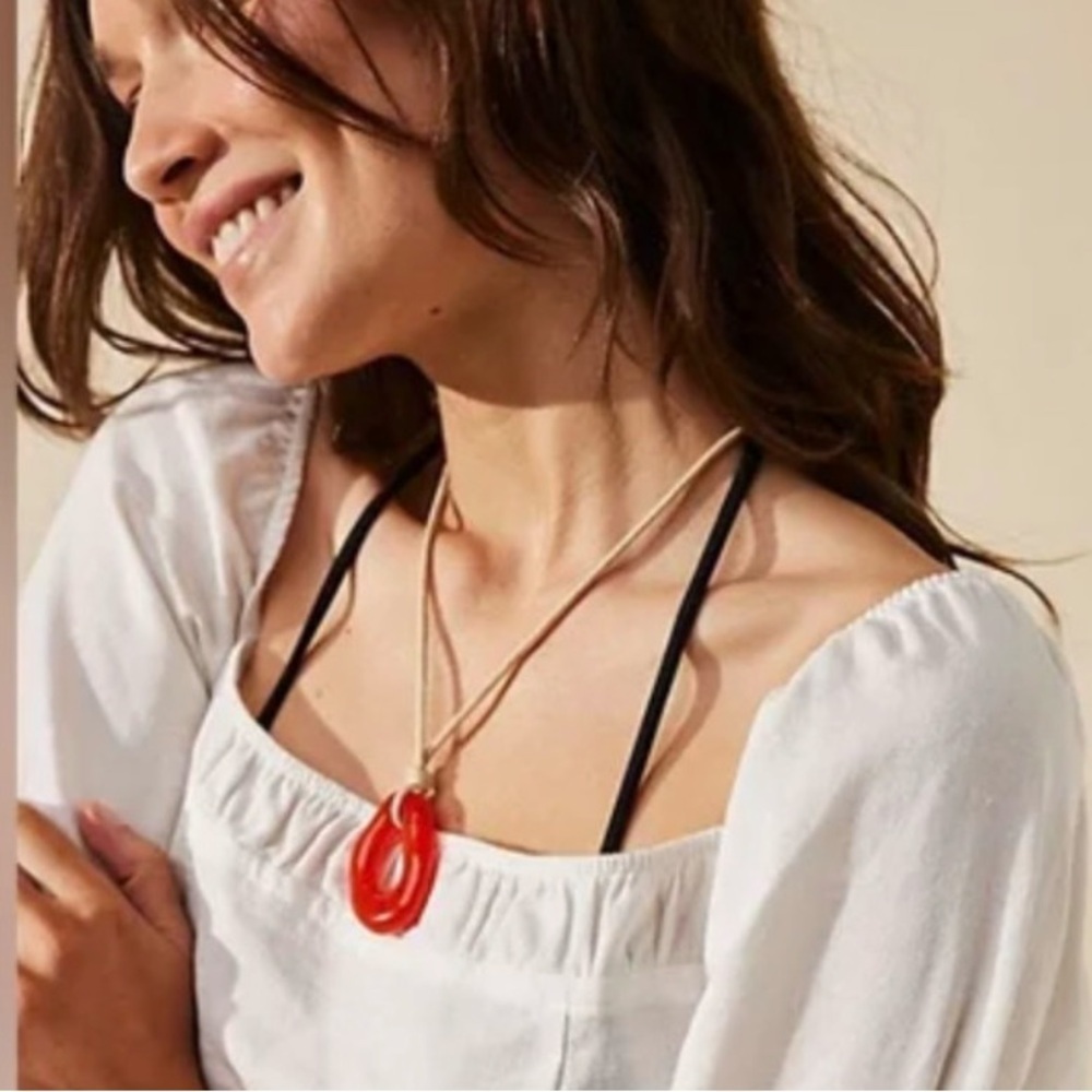 New Free People Summertime Cord Necklace